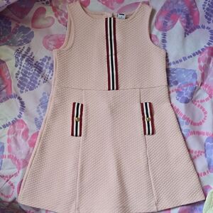 Janie and Jack Blush Pink Textured Dress